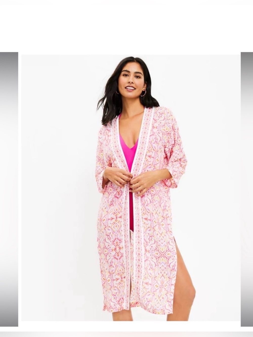 LOFT Ikat Kimono-Style Robe